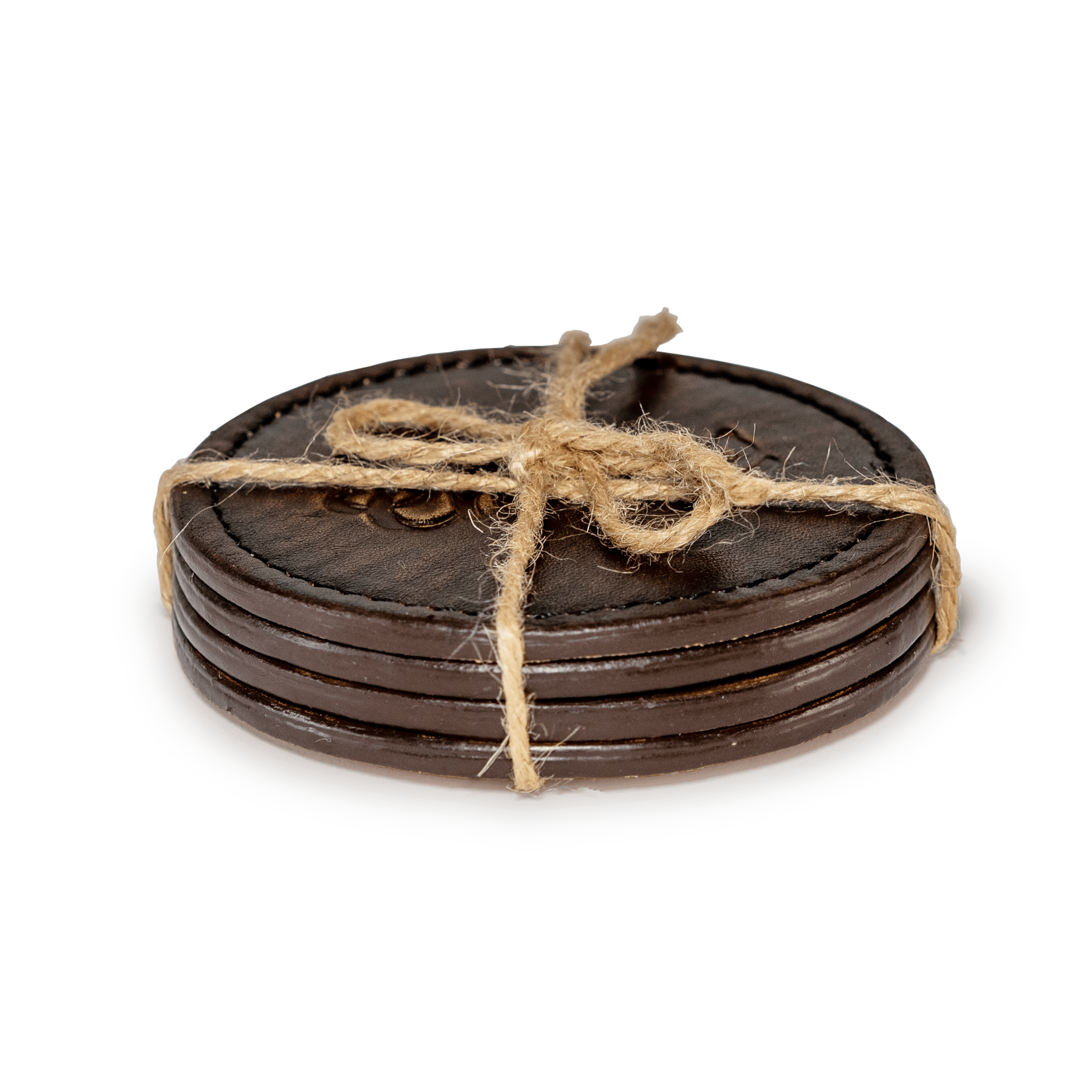 Boot Leather Coaster Set Chisos