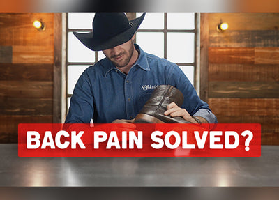 Back pain solved with cowboy boots?
