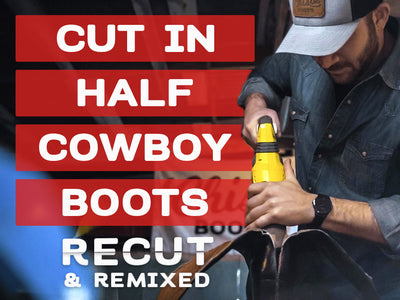 Cut in Half Cowboy Boots