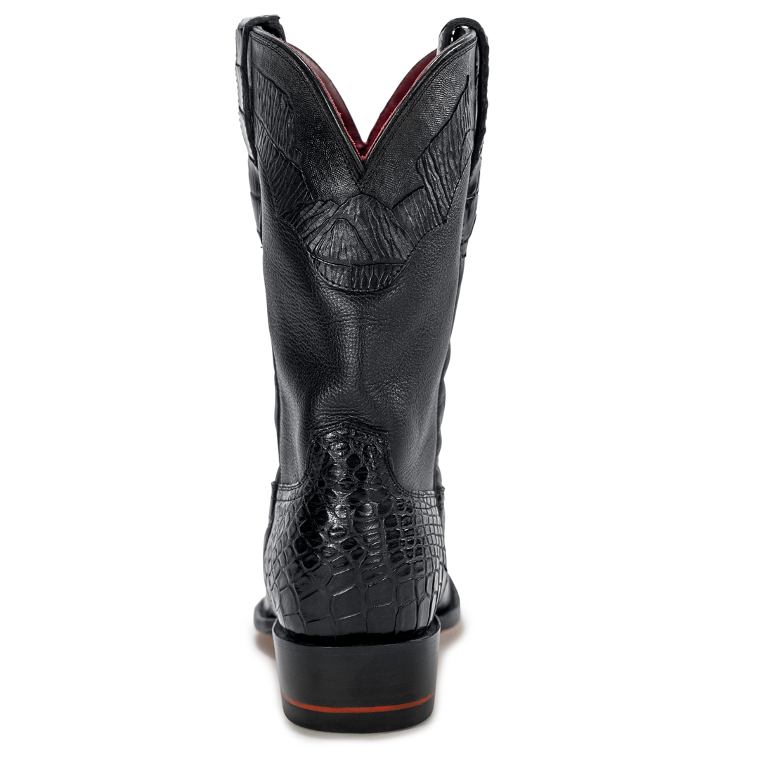 Chisos Cowboy boots- black-10.5D Chisos No. 1 - Ostrich Boots main image 4