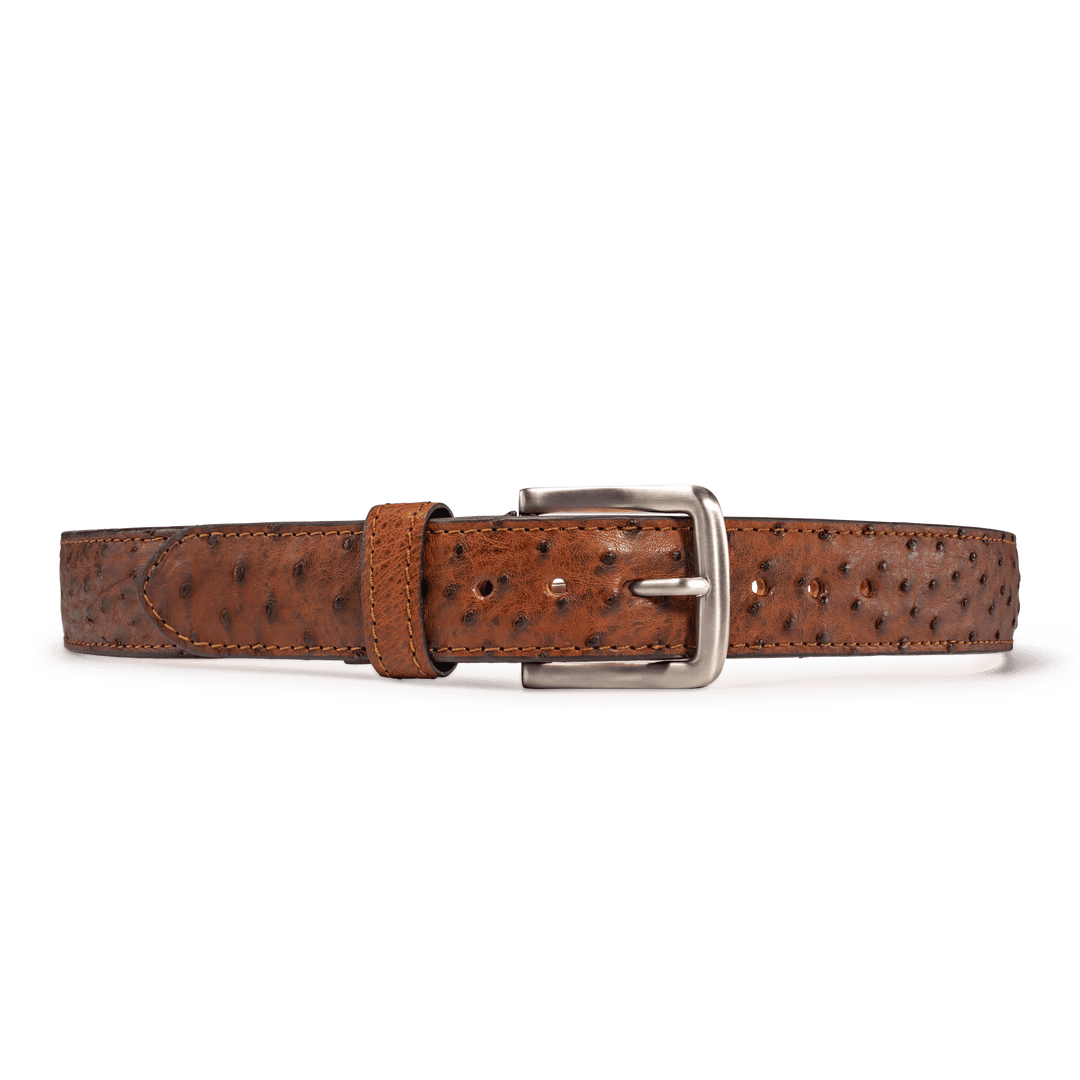 Handcrafted Ostrich Belt  Chisos