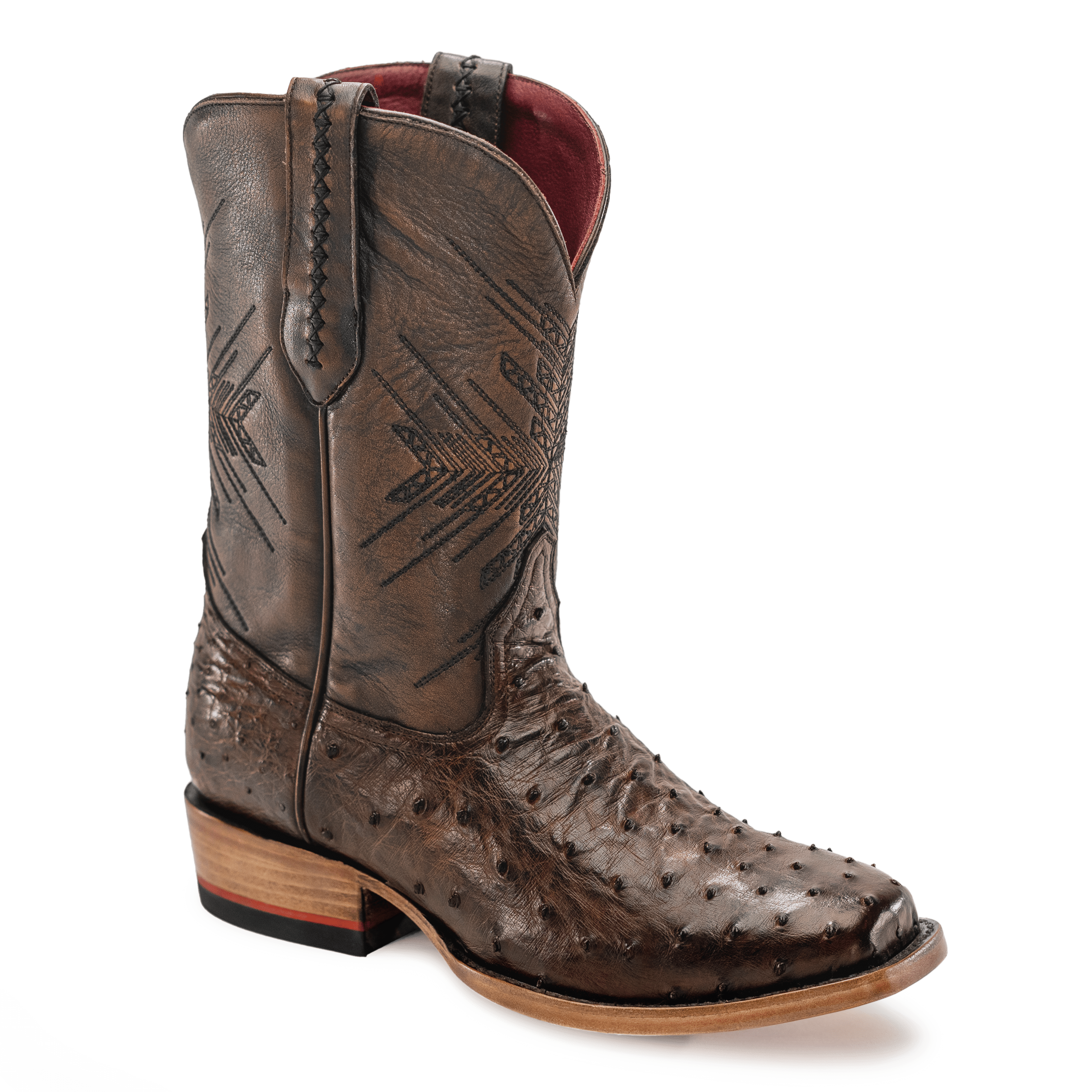 Steel toe sales ostrich boots