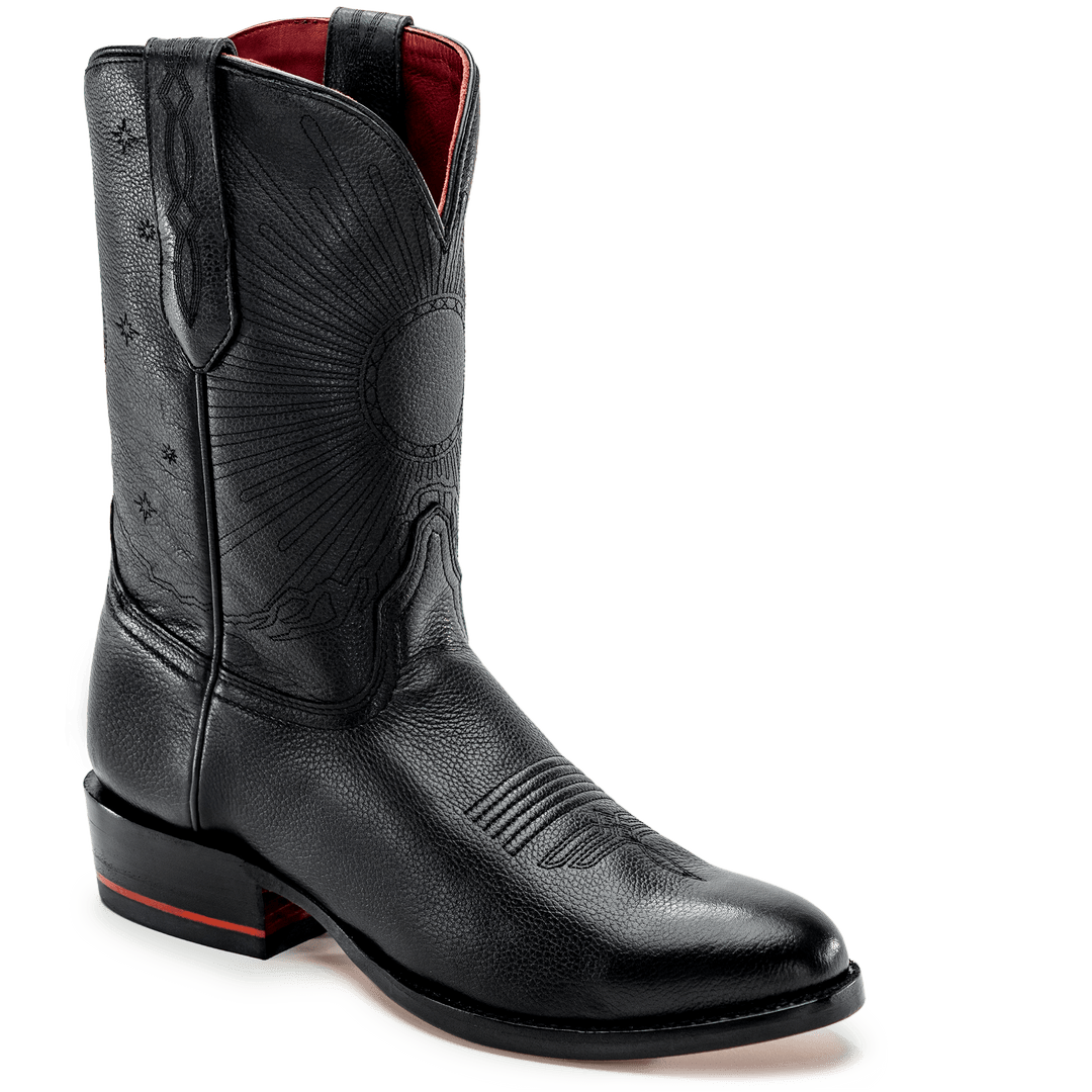 Shops curved toe cowboy boots