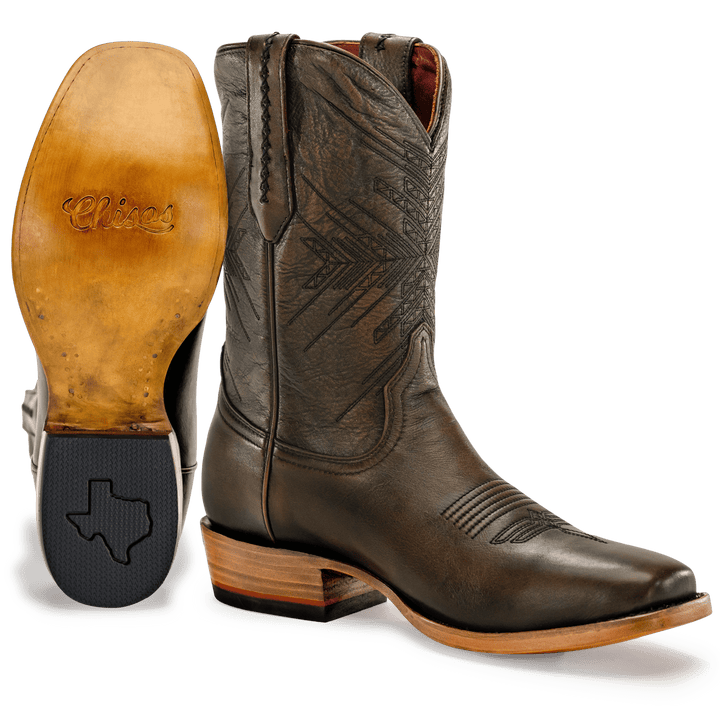 Mens square toe cowboy boots on sale