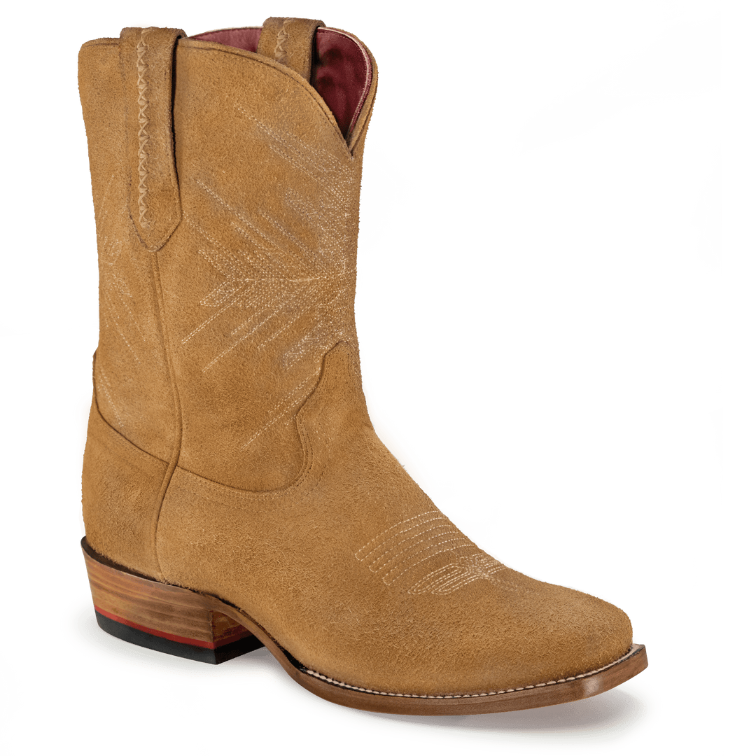 Mens suede cowboy boots tan online