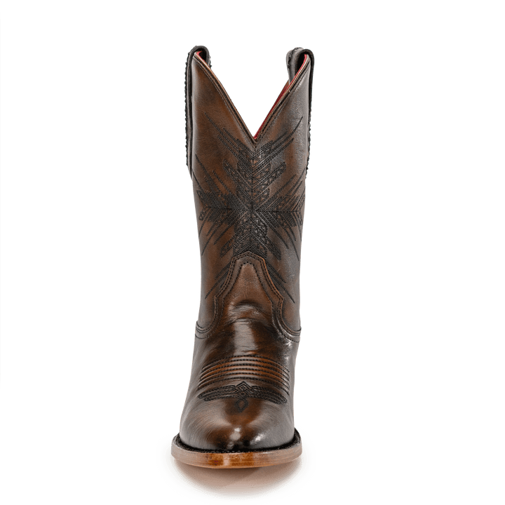 Chisos No. 3 - Short Cowboy Boot for Women Brushed Brown / B / 11 Chisos No. 3 - Short Cowboy Boot for Women Brushed Brown / B / 11