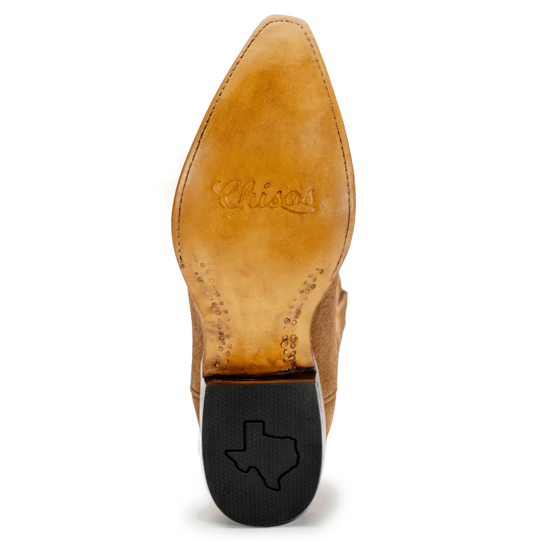 Chisos Men's Roughout Snip Toe Cowboy Boot