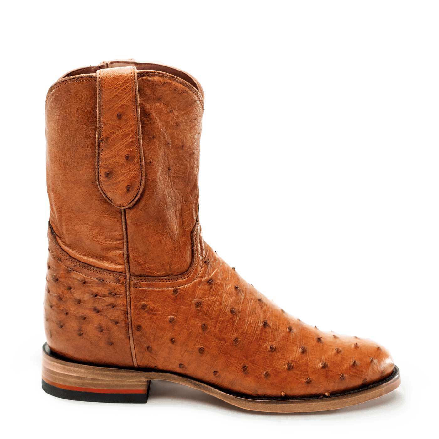Ostrich skin roper boots Clearance